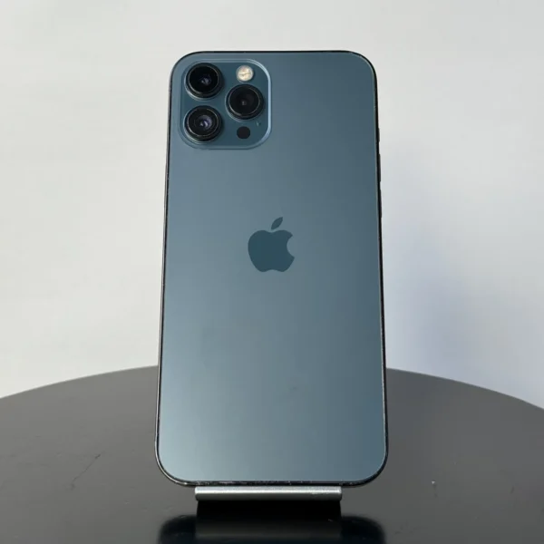 iPhone 12 Pro Max 128gb azul exhibición MersaTechnology