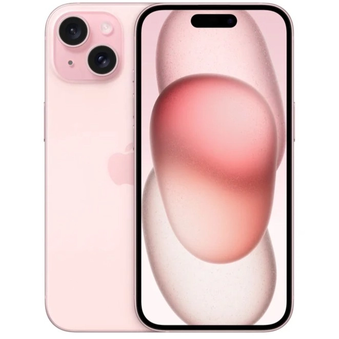 iPhone 15 rosa exhibición MersaTechnology